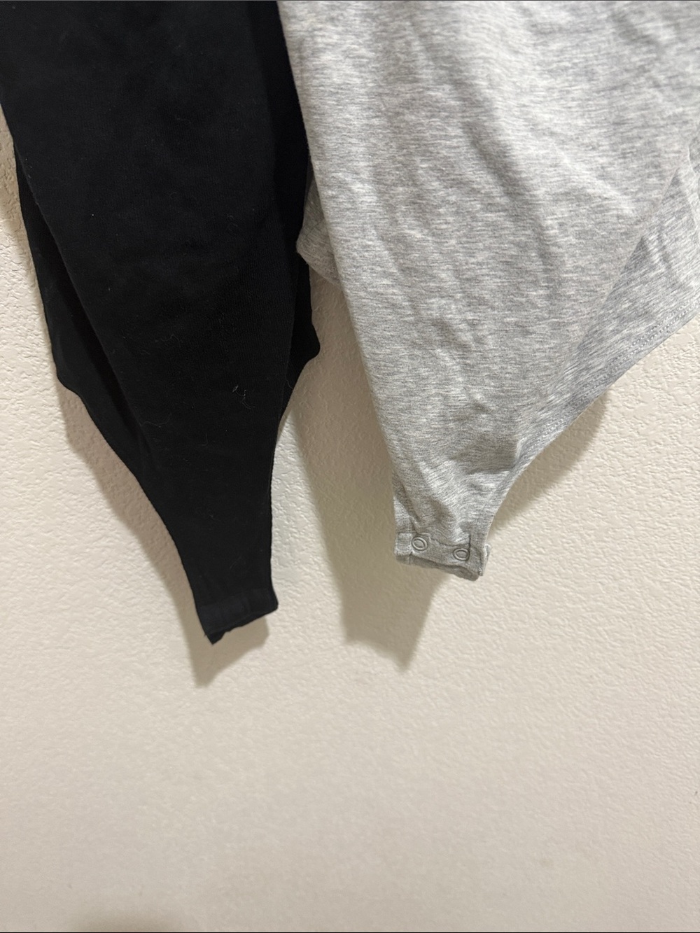 Women’s Scoop Neck Bodysuits- Black & Light Gray - Picture 4 of 5